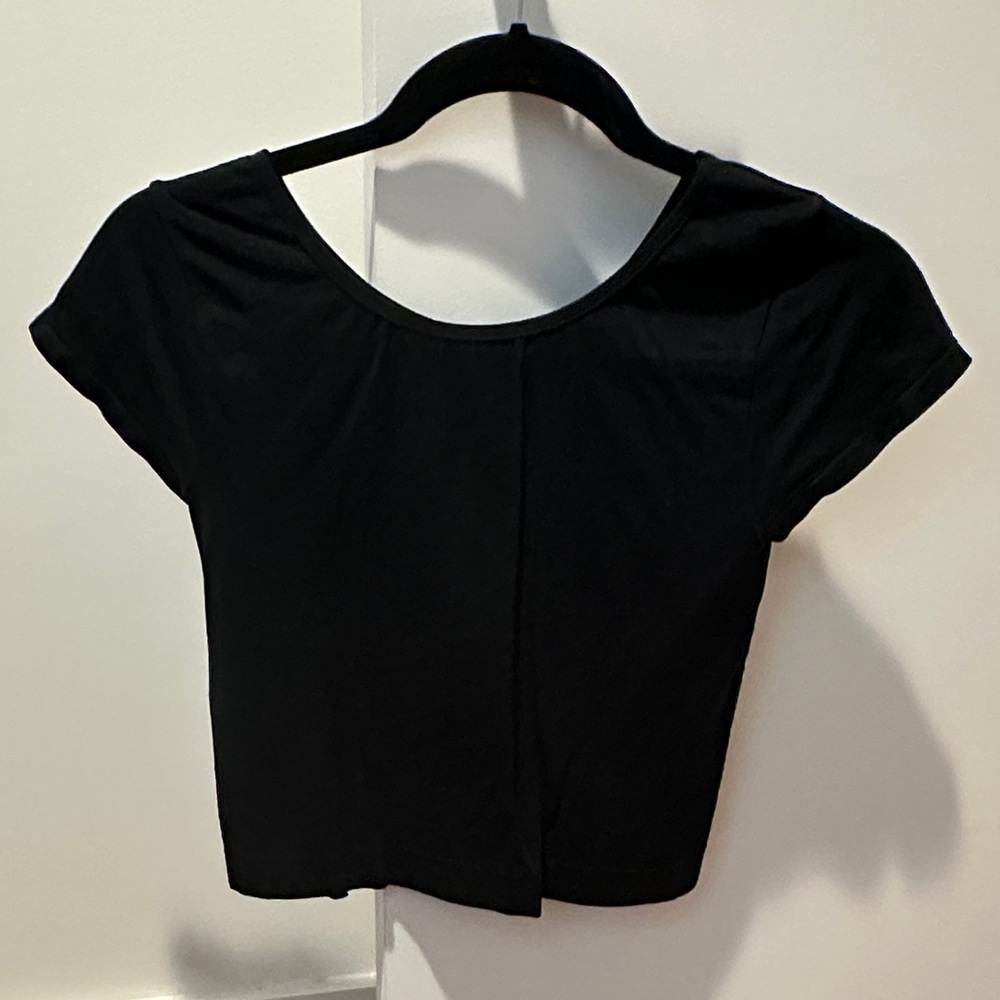 Free People Black Crop Top Size M